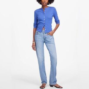 Madewell Women's The Dean Easy Straight Leg Jean in Northridge Wash - Light Blue
